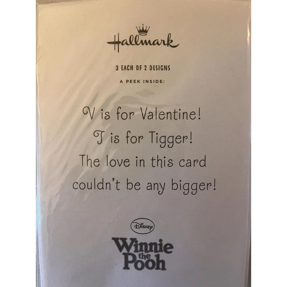 Hallmark Valentine's Day Cards Bundle Winnie the Pooh Tigger Floral Teddy Bears